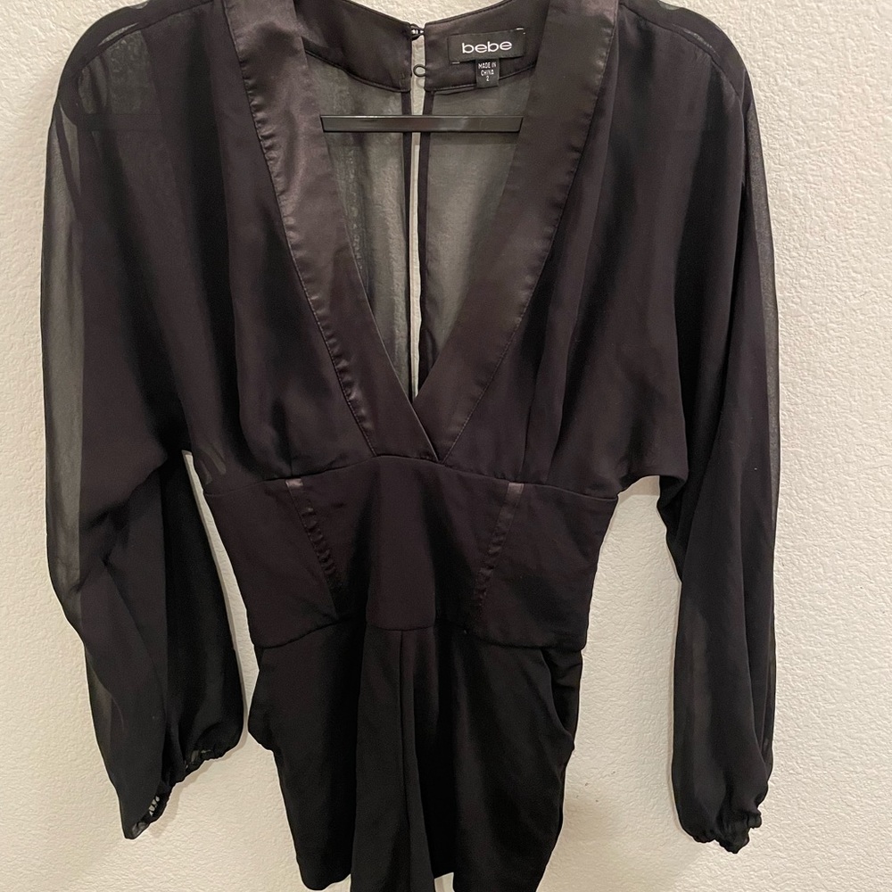 Black Bebe Romper